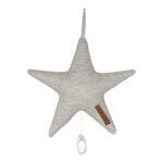 caixa de musica em forma de estrela pure grey da little dutch