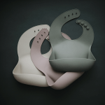 Babete ou Bib de Silicone Mushie | Black Numbers - Image 5