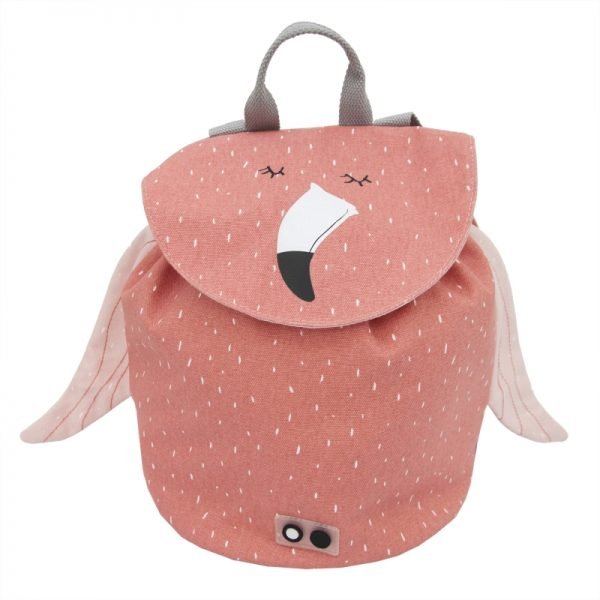 mochila mini flamingo trixie. Mini mochila para a escola flamingo