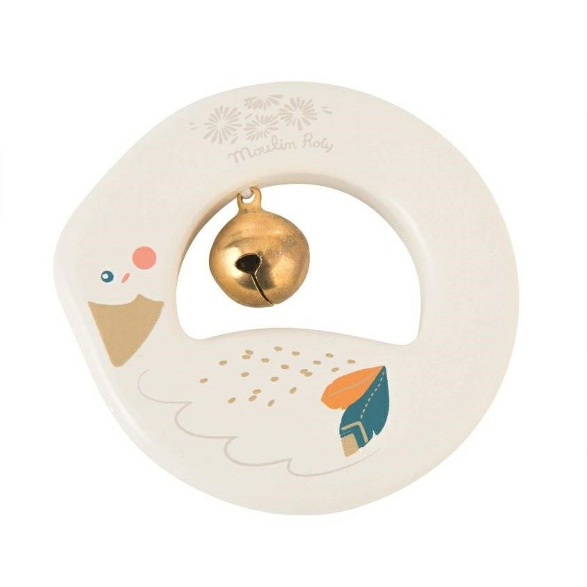 moulin-roty-olgas-travels-wooden-goose-rattle-714005_1 Roca de Madeira - Le Voyage D'Olga - Ganso - Image 1