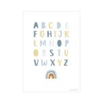 Poster A3 - Rainbow Alphabet Blue - Image 3