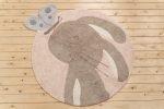 Tapete - Bunny round Pink 100cm - Image 3
