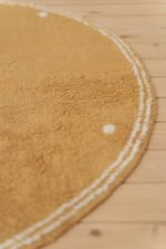 Tapete - Pure Ochre Dot round 110cm - Image 3