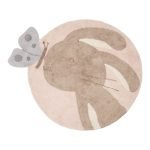 Tapete - Bunny round Pink 100cm