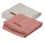 Swaddles 70 x 70 Pure Grey / Pure Pink Blush