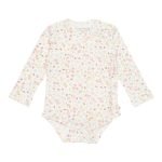 body manga comprida flowers