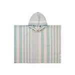 Poncho Roomie Riscas - Sea blue/sandy