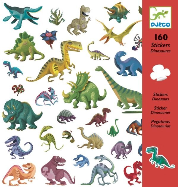 160 Autocolantes - Dinossauros - Image 1