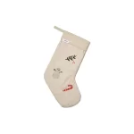 Meia de Natal com Bordados - Sandy Mix
