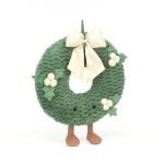 Coroa de Natal de Peluche Ouro - Pequena