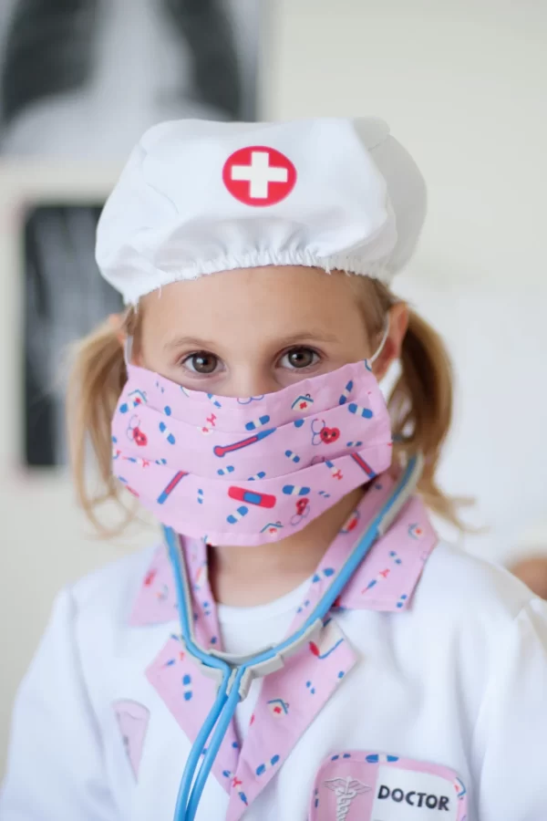 Disfarce Médico Rosa - 5/6anos - Image 4