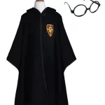 Disfarce de Aprendiz de Mágico Capa, Óculos e Varinha Mágica