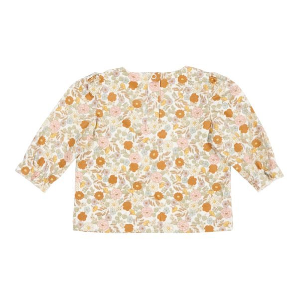 T-Shirt Manga Comprida | Vintage Little Flowers Print | Tecido Canelado - Image 3