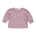 T-Shirt Manga Comprida | Vintage Little Flowers Mauve | Tecido Canelado