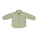 Camisa | Shirt Vintage Sunny Stripes Green | Tecido Canelado - Image 2