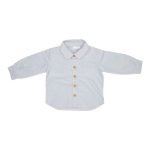 Camisa | Shirt Vintage Sunny Stripes Soft Blue | Tecido Canelado - Image 2