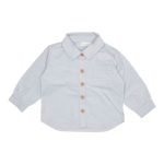 Camisa | Shirt Vintage Sunny Stripes Soft Blue | Tecido Canelado