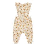 Macacão | Dungarees | Vintage Little Flowers Print | Tecido Canelado - Image 2