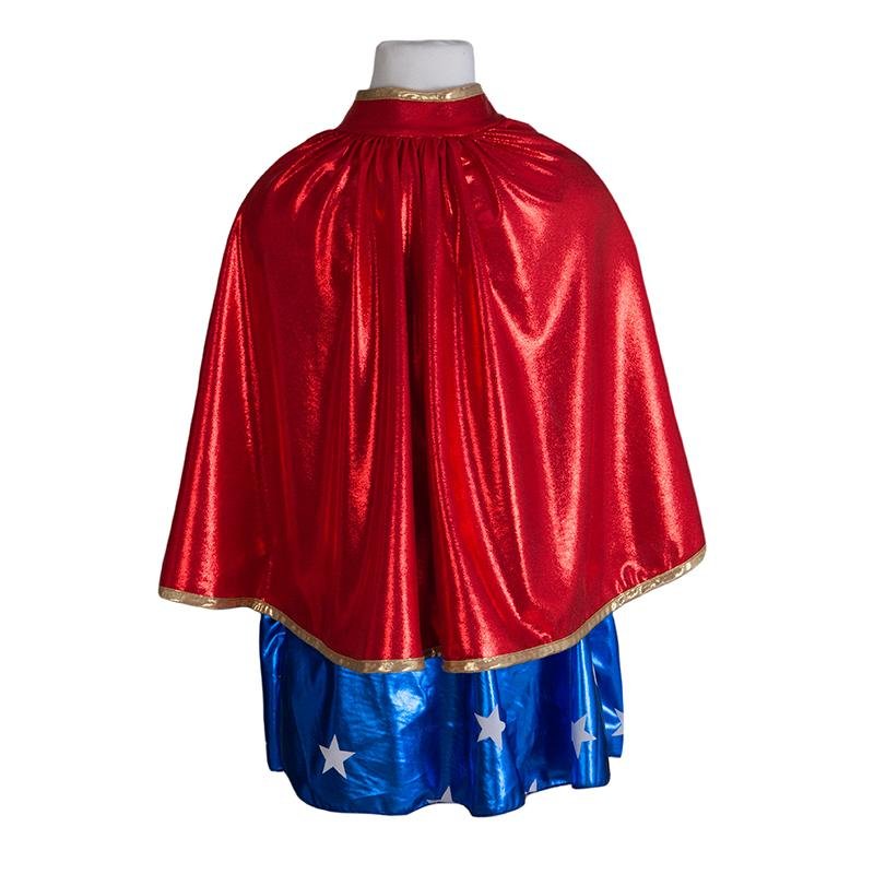 Disfarce Super-heroína Mulher-Maravilha - Vestido Vermelho/Azul - EhGoom