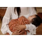 Swaddle 120 x 120 - wild flowers rust - Image 2