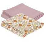 Swaddles 70 x 70 - Vintage Little Flowers / Pure Mauve