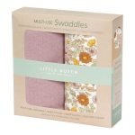 Swaddles 70 x 70 - Vintage Little Flowers / Pure Mauve - Image 2