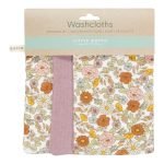Mini Toalhinhas de Higiene | Washcloths - Vintage Little Flowers / Pure Mauve