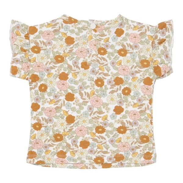 T-Shirt Manga Curta | Vintage Little Flowers - Image 3