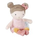 Mini Boneca de Pano - Rosa - 10cm