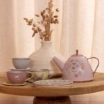 Serviço de Chá em Metal - Flowers & Butterflies - Image 3