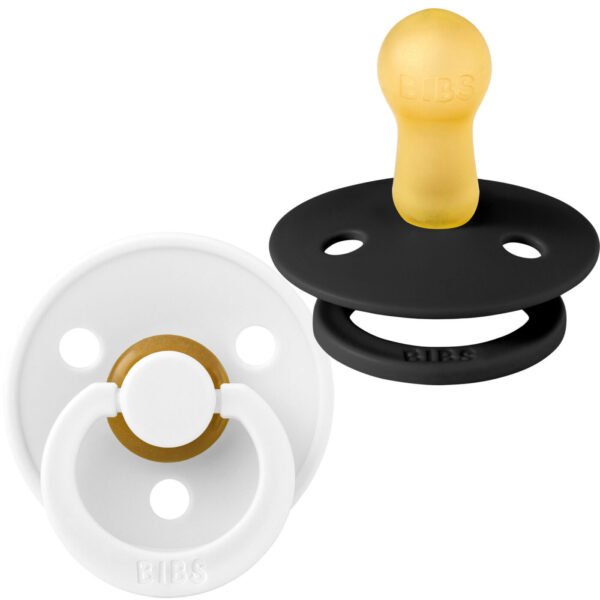 Pack de 2 Chuchas BIBS Black/White - Size1 Round - Image 3