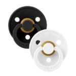 Pack de 2 Chuchas BIBS Black/White - Size1 Round