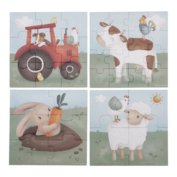 Puzzle 4-em-1 - Little Farm - Image 5