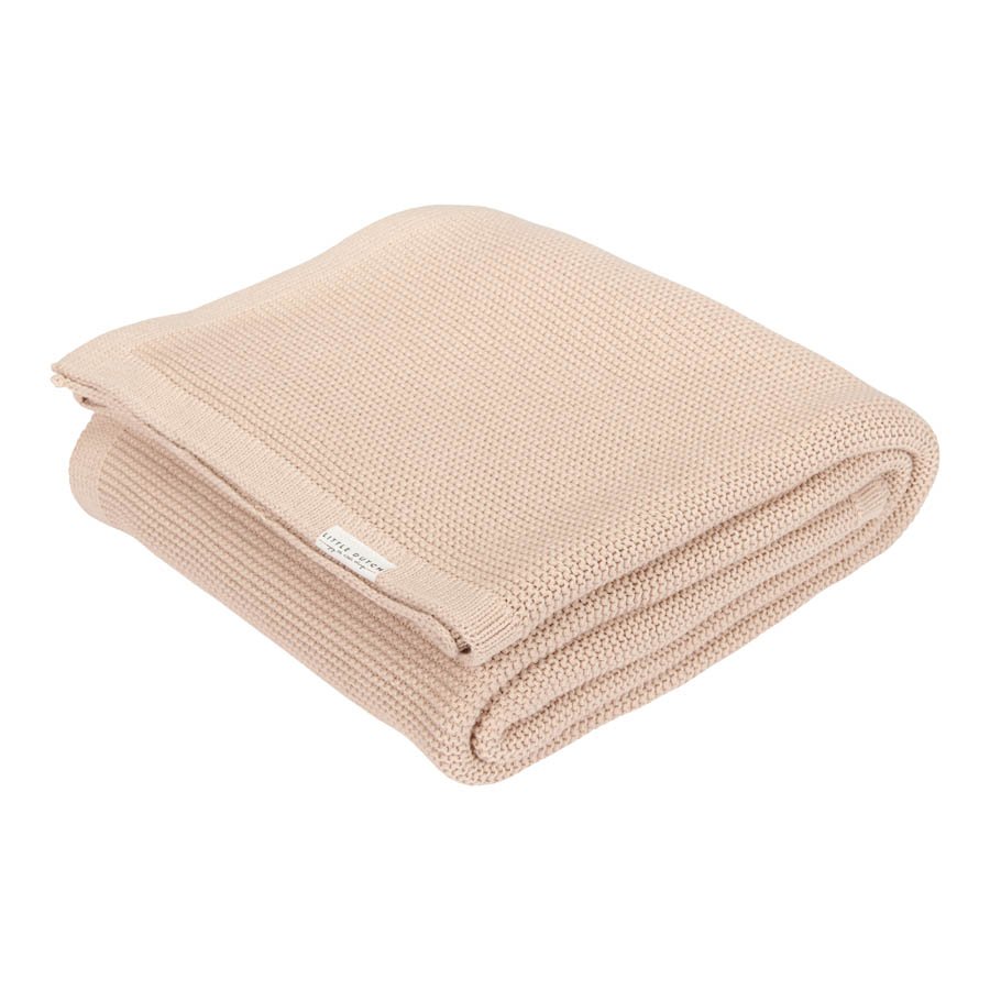 TE12523026-Knitted-cot-blanket-Beige-Newborn-naturals.jpg Manta de Malha para Berço | Cot Blanket | Pure Bege - Image 1