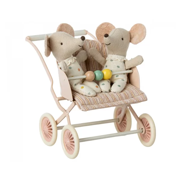 Carrinho de Bebé Rato ou Coelho - Rosa - Image 3