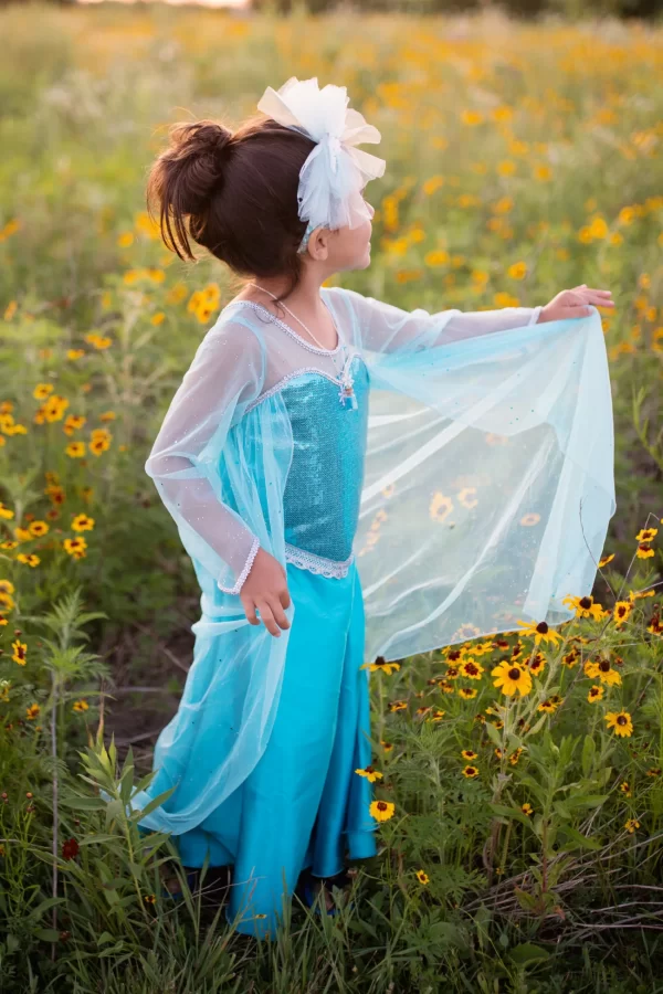Vestido Elsa Rainha do Gelo – 3/4 Anos ou 5/6 Anos - Image 3