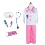 Disfarce Médico Rosa - 5/6anos
