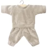 Conjunto Liam em Veludo Cinza Pérola para Boneca Minikane by Paula Reina