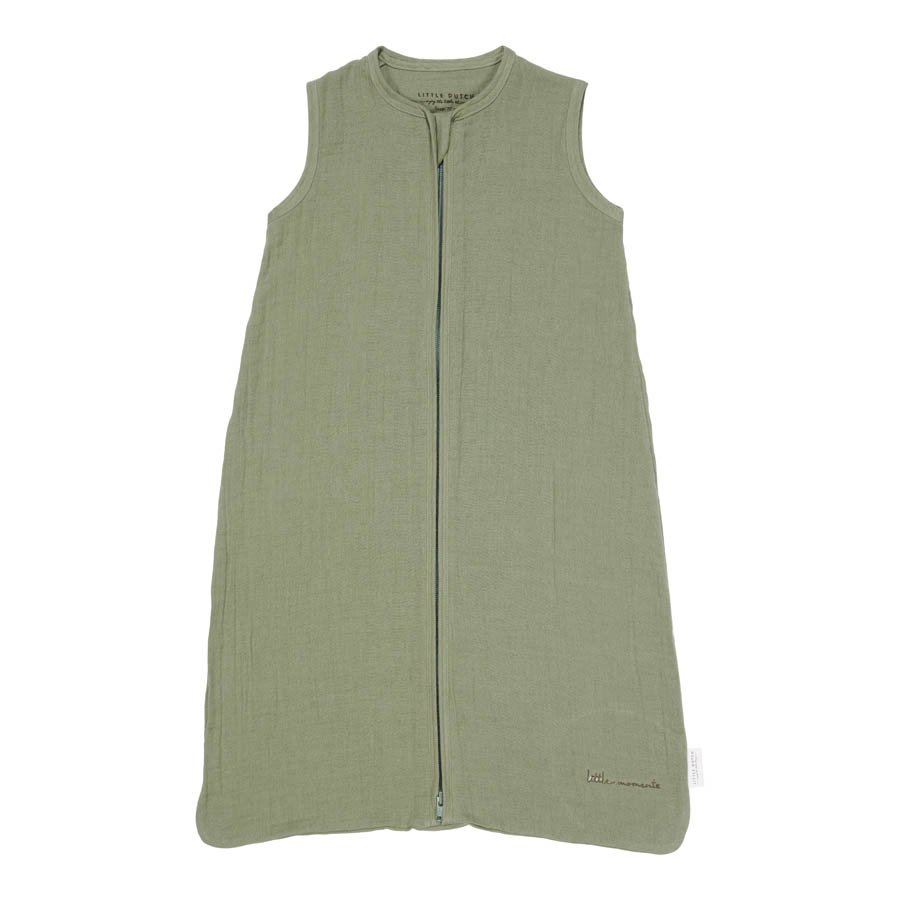 TE12414025-Summer-sleeping-bag-muslin-Pure-Olive-Little-Farm-1.jpg Saco Cama de Verão Musselina 70 cm | Pure Olive - Image 1