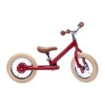 Bicicleta de Equilibrio 2-em-1 Vintage Vermelha – Mate – Trybike - Image 6