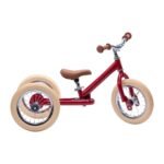 Bicicleta de Equilibrio 2-em-1 Vintage Vermelha – Mate – Trybike
