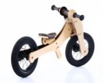 Bicicleta de Equilibrio 4-em-1, em Madeira Natural | Trybike - Image 4