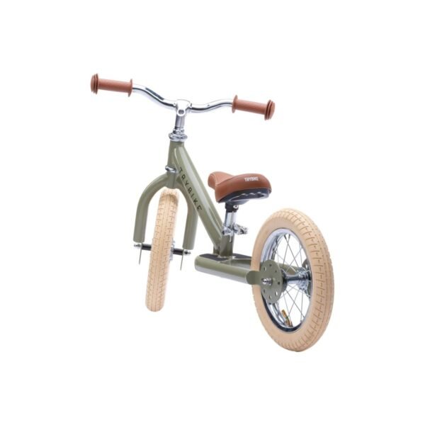 Bicicleta de Equilibrio Vintage Verde – Gloss – Trybike - Image 3