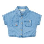 Blusa - Manga Curta - Denim