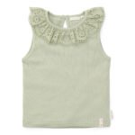 Blusa de Alças Tecido Canelado -  Grass Green
