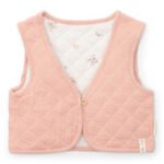 Colete Reversivel em Musselina - Flower Pink / White Meadows