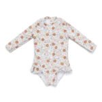 Fato de Banho | Manga Comprida | C/ Folhos - Vintage Little Flowers