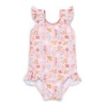 Fato de Banho com Folhos - Ocean Dreams Pink