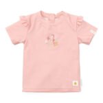 T-shirt de Banho | Manga Curta C/  Folhos | Seahorse Pink