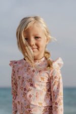 T-shirt de Banho | Manga Comprida  C/ Folhos | Ocean Dreams Pink - Image 5